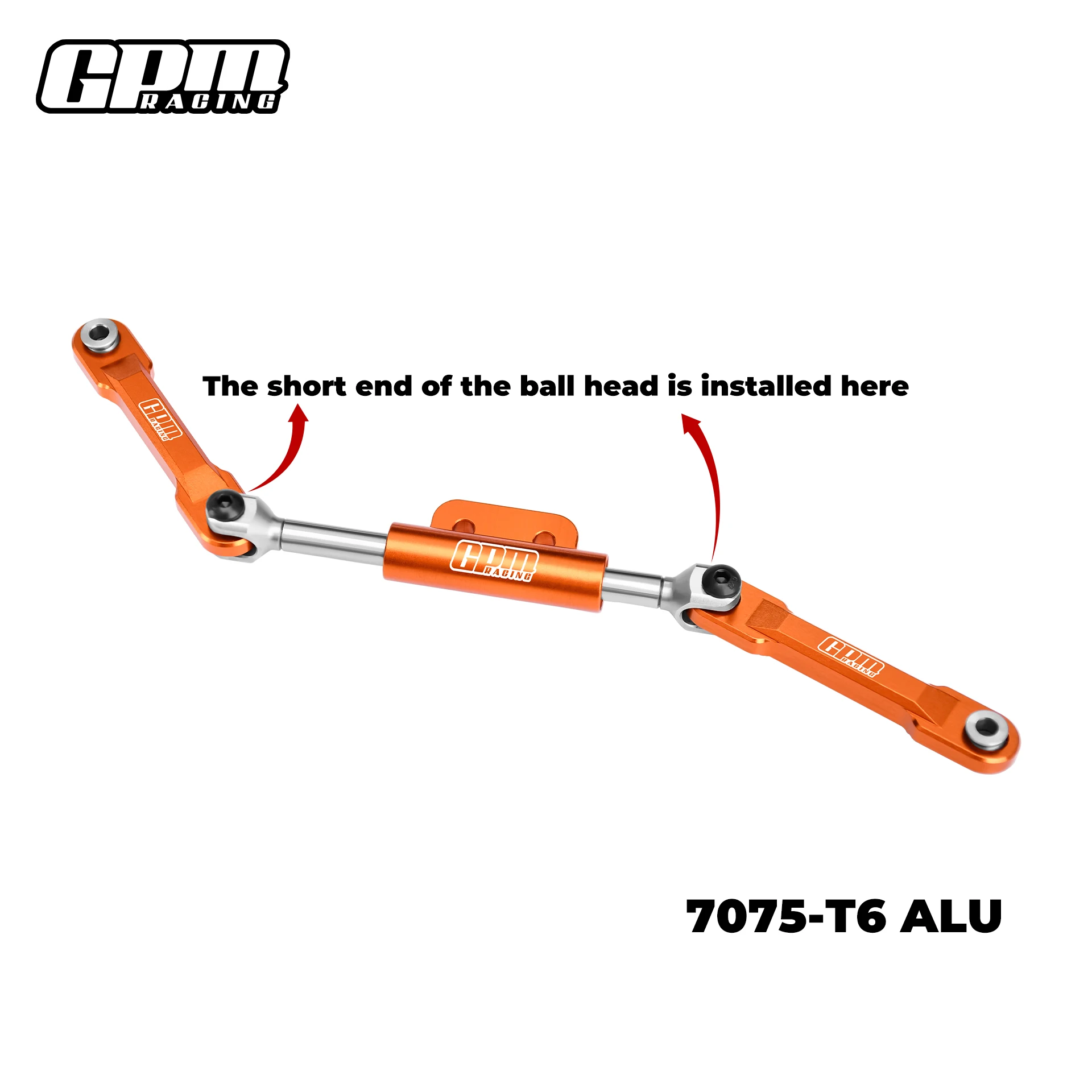 GPM 7075-T6 Alloy Front Steering Link Set For VANQUISH 1/10 H10 OPtic VPS09027