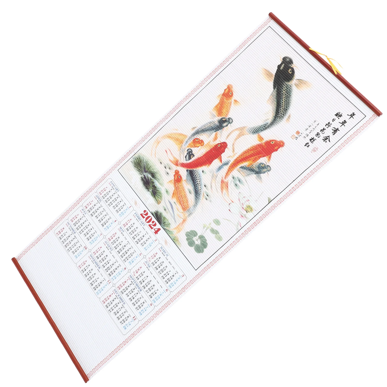 

2024 Chinese Wall Calendar New Year Hanging Advent for Children Dragon Tradition Paper Office Room Decor