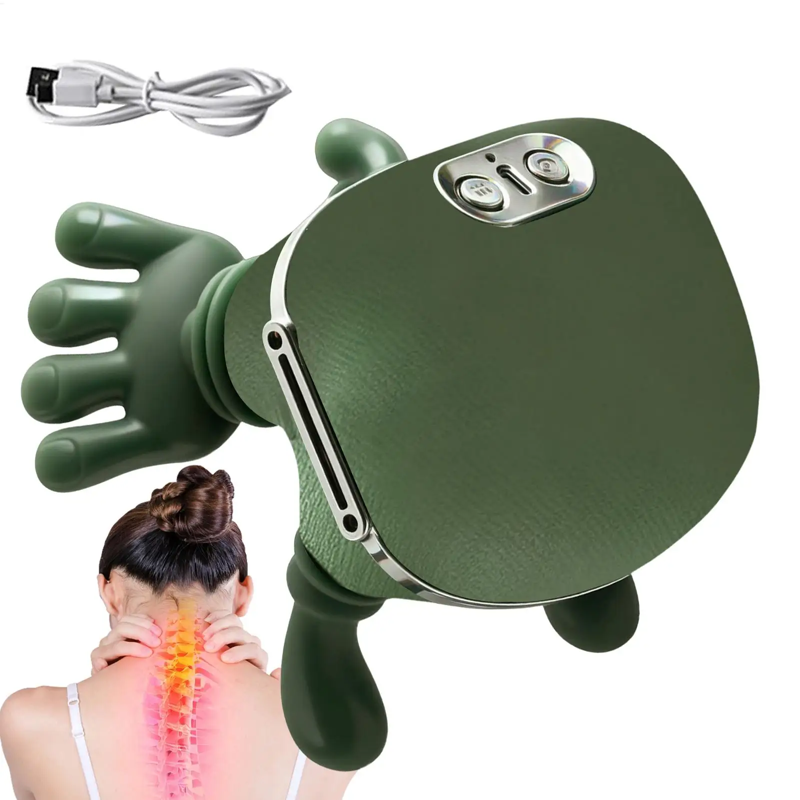 

Neck Shoulder Massager Heated Back Massagers Electric Muscles Massage Pillow Neck Supplies Gifts For Friends