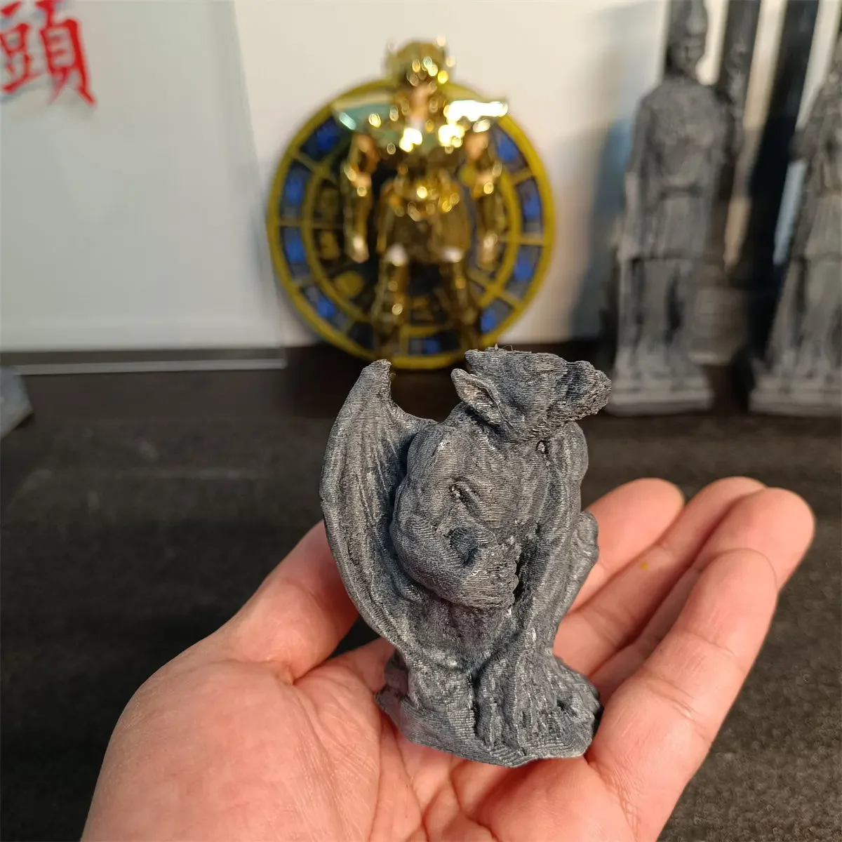 3d Printed Gargoyle Model Decoration Saint Seiya Landscape Accessories Sacred Clothing Mythological Scene Props