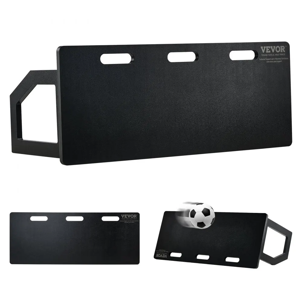 VEVOR Soccer Rebounder Board, 101.6 x 40.6 cm Portable Soccer Wall with 2 Angles Rebound, Foldable HDPE Kickback Rebound Board