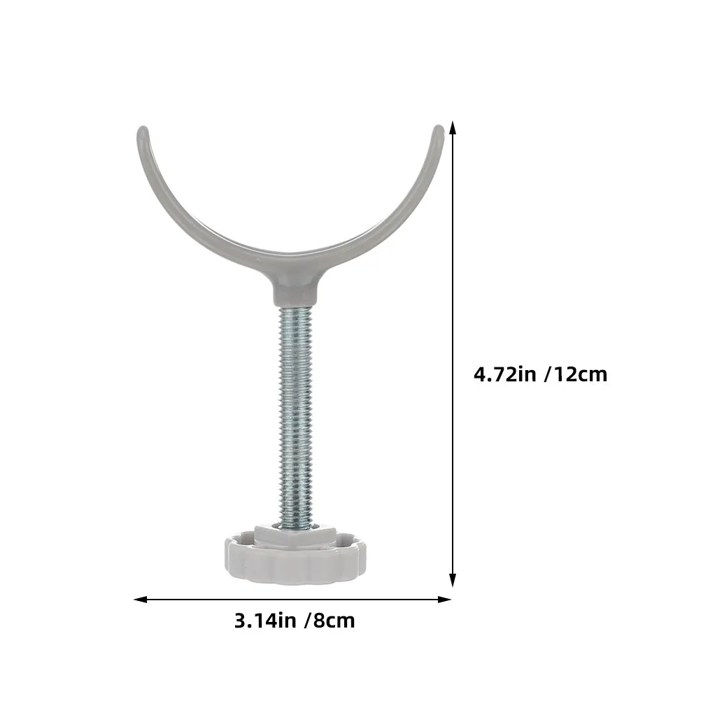 2Pcs Metal Child Safety Stair Gate Adapter U Type Fixator for Indoor Outdoor Use Heavy Duty Guardrail Bracket Fall Prevention
