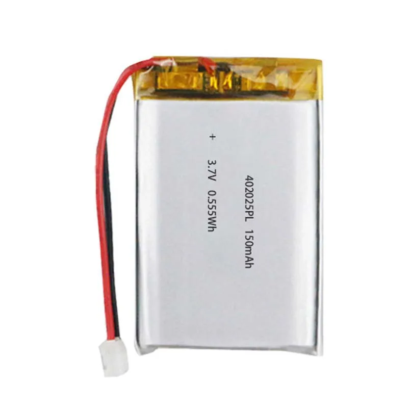 2/5/10/20 Pcs 3.7V 150mAh 402025 Lithium Polymer Ion Battery 2.0mm JST Connector