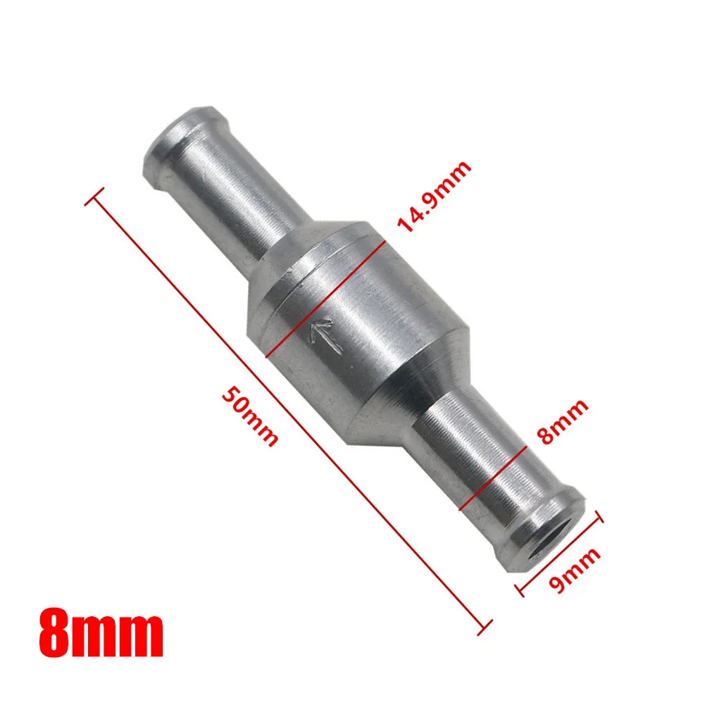 6-12mm Inline Way Non-Return Check Valve Auminium Fuel Water Gas Air Vacuum Valve For Petrol Diesel Bio Vegetable Oil Valve