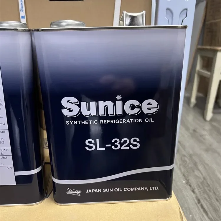 Original Japanese Sun brand refrigeration oil, compressor lubricant SUNICE SL-32S SUNOCO 4L