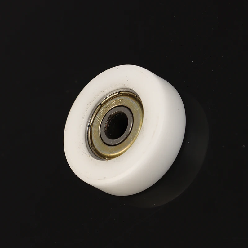626ZZ 6*30*9mm Flat Rubber Coated Bearing Pulley POM Wrapped Bearing Pulley Plastic Wheel Bearing Pulley Furniture White
