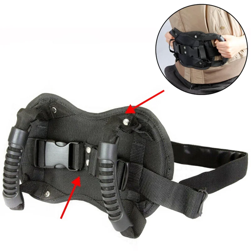 Motorcycle Scooters Safety Belt Back Seat Passenger Grip Grab Handle Non-Slip Strap Universal Motorcycle Seat Strap Kids Waist