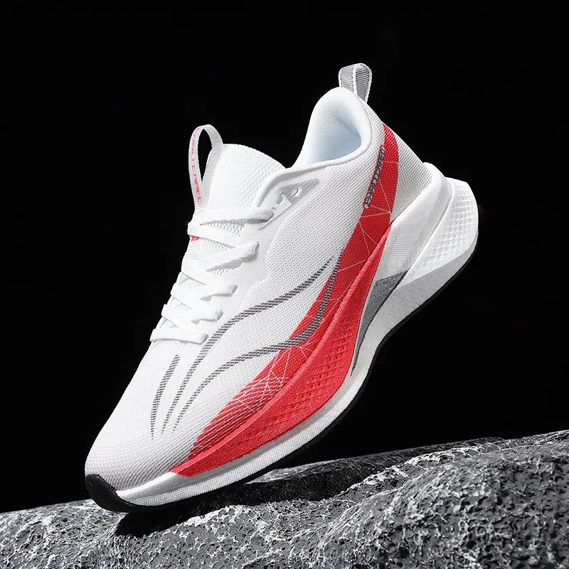 Red Rabbit9proLightweight carbon plate running shoes with popcorn midsole for breathability and cushioning Boys' and girls' raci