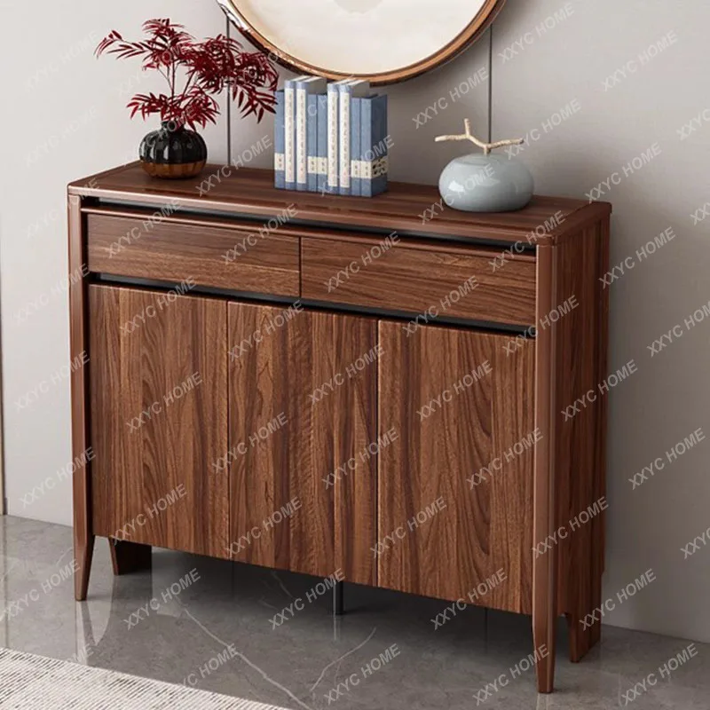 LStorage Shoe Cabinet Mobile Living Room Display Wooden Shoe Shelf Luxury Archivadores Shoemakers Furniture