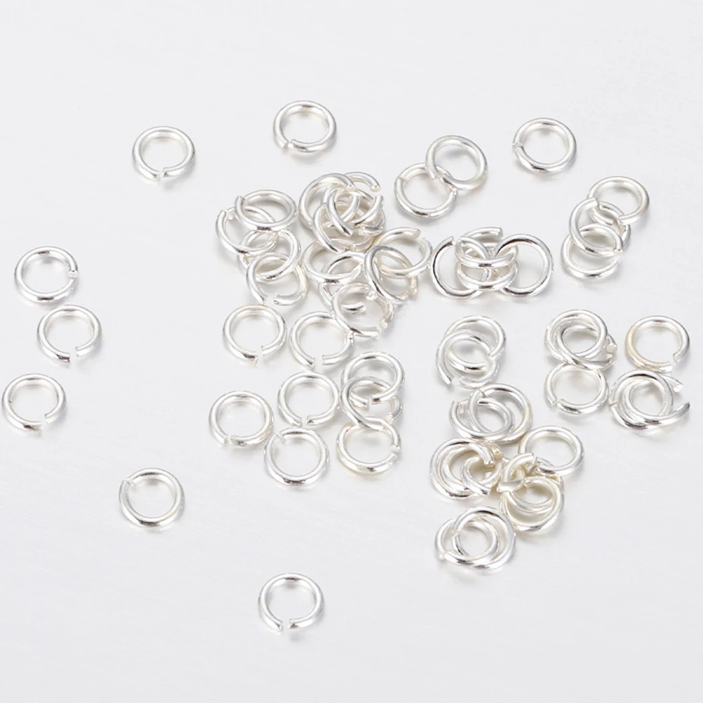 30 stücke/lot 925 Sterling Silber Geöffnete Sprung Ringe Split Ring für DIY Ohrringe Armband Anschlüsse Schmuck, Die Entdeckungen komponenten