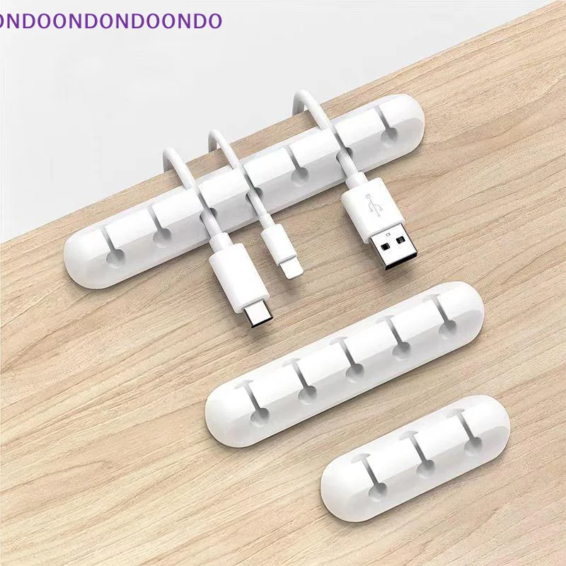 USB Cable Clip Winder Organizer 3PCS Round Heavy Duty Charger Cord Holder Desktop Tidy for Work Desk Travel