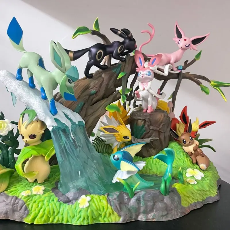 

27 см/10,63 дюйма, аниме-фигурка Pokemon Eeveelution, экшн-фигурка, коллекция ПВХ, модель игрушки, украшение для рабочего стола, подарки на день рождения для детей