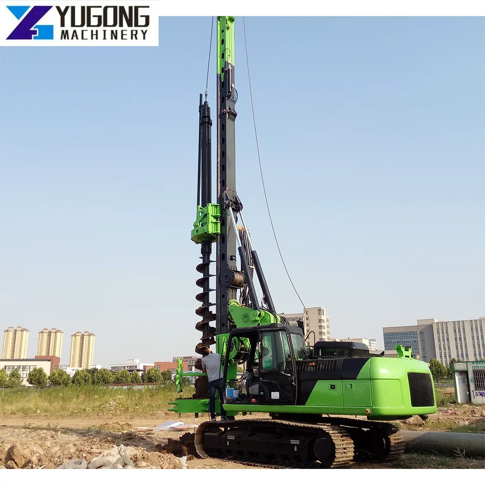 YG Professional Equipment Construction Works Chassis CFA Hydraulic Rotary Piling Rig for Sale