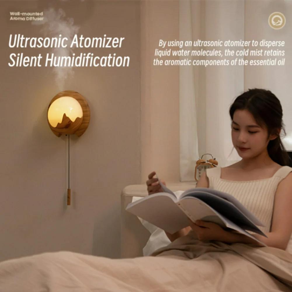 Wall Mounted  Diffuser USB  Remote Control Aromatherapy Lamp Essential Oil Diffuser  Fragrance Air Humidifier