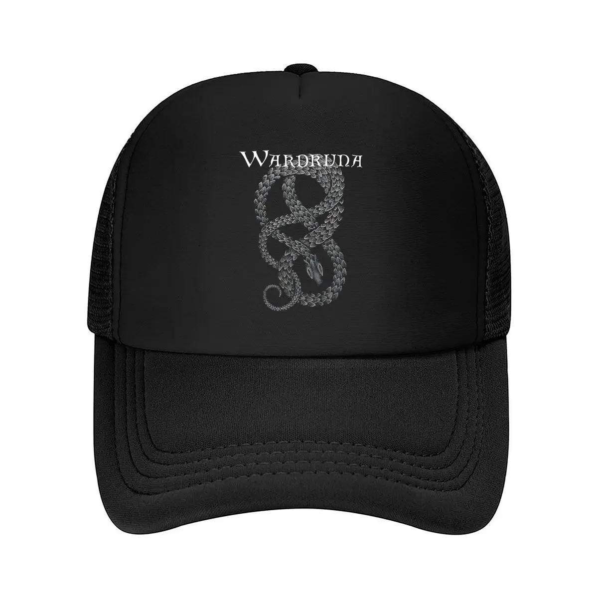 Silver Snake Ring Design Mesh Baseball Cap Hip Hop