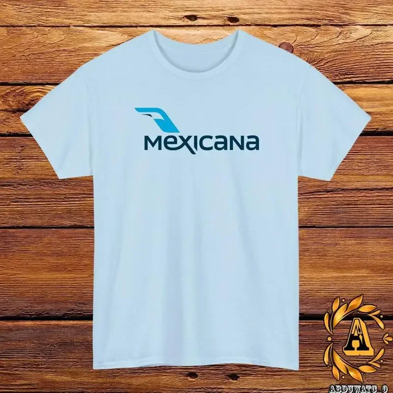 Mexicana Airlines Logo T Shirt Black Grey White Navy Red Light Blue Size S 5XL