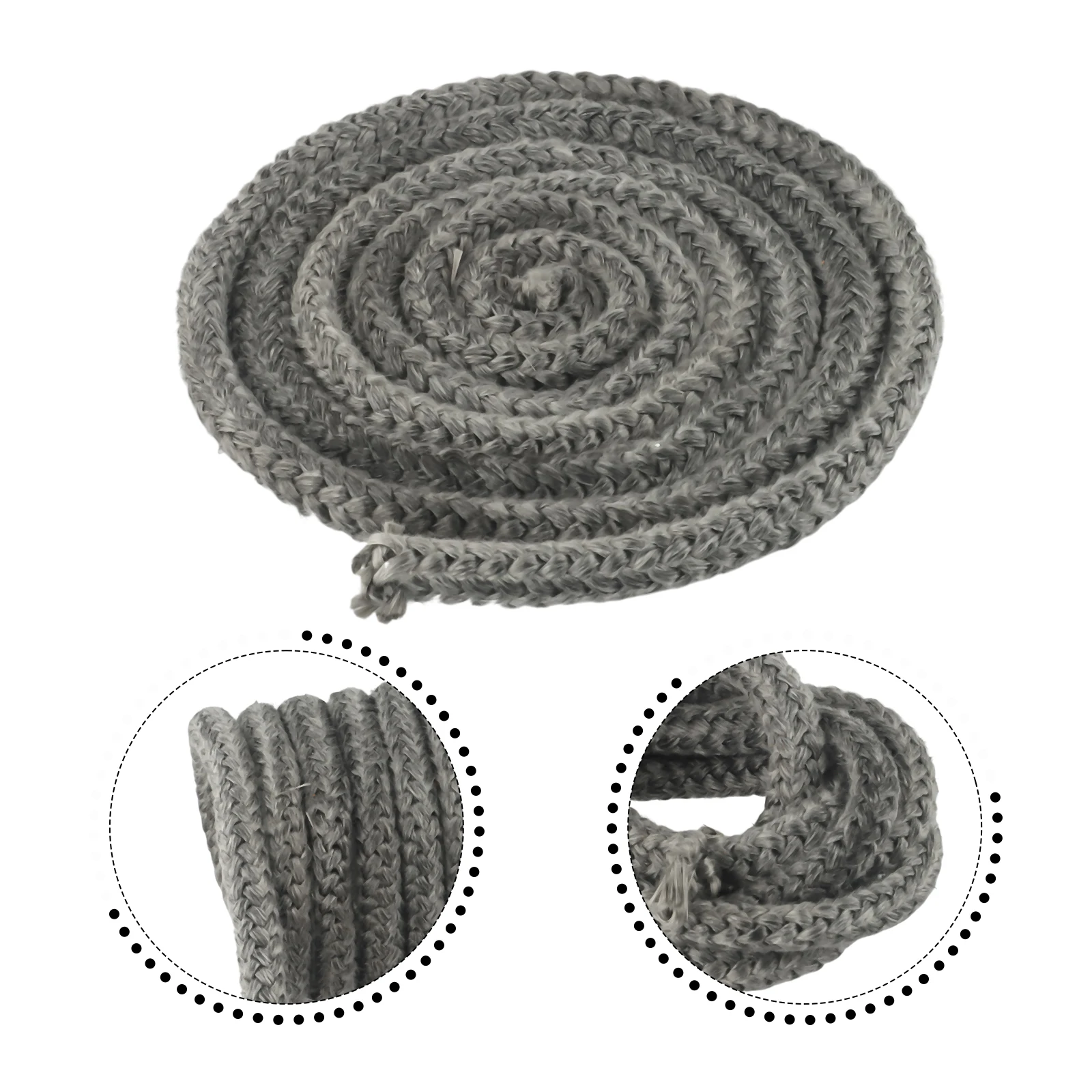 

Уплотнительная лента из стекловолокна для промышленных печей и котлов, эластичная, высококачественная, черная, длительного срока службы, 118 дюймов/3 метра