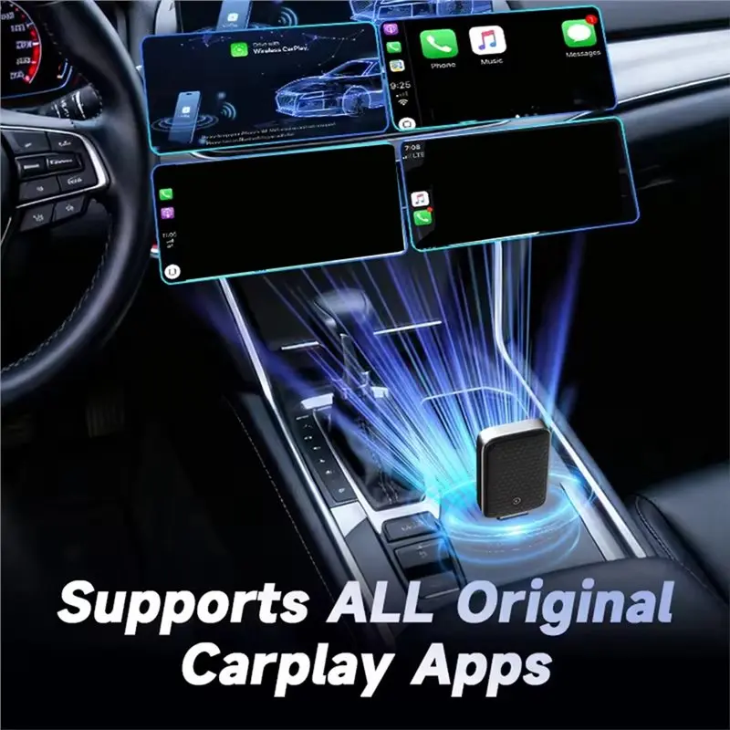 Car Wireless Carplay Box Wired Connection& Play Carplay Mini Box Dongle Plug& Play