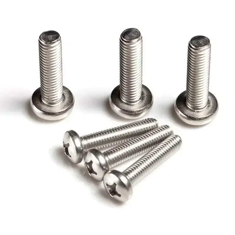 

odAmsKJy 10 шт. M5 винты из нержавеющей стали крестообразный винт с круглой головкой крестообразный болт длиной 8 мм-30 мм