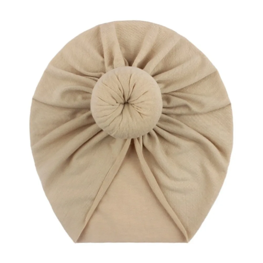 

New Elastic Infant Turban Hat Breathable Soft Cotton Baby Hat Lightweight Headwraps for Newborn Supplies