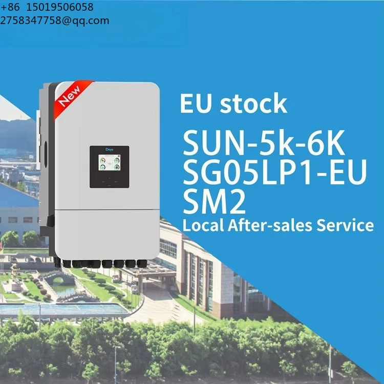 For Deye Sun-6k-sg05lp1-eu Hybrid Solar Inverter 3.6KW to 8KW Single-Phase EU Standard Inverter by for Deye Inverter