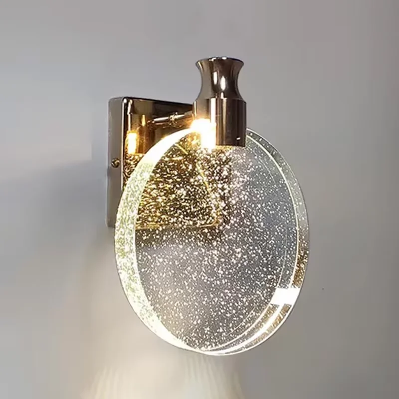 

Modern Crystal Wall Lamp Bedside Sconce Wall Lights For Bedroom/Living Room/Dining/Living Room/Mirror Front Lamp Makeup Lamp