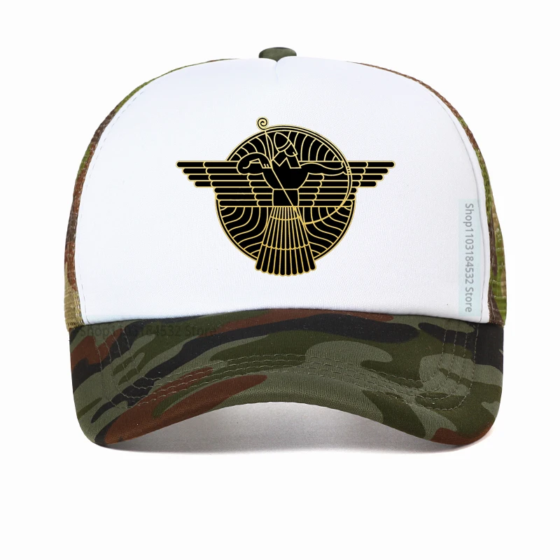 

Classic Aramean Syriac Flag Trucker Hat Men Women Adjustable Adult cool Mesh breathable Baseball Cap Adjustable Dad Hats bone