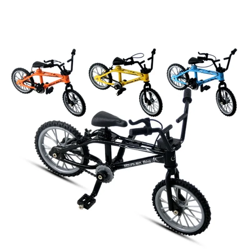 1 PCS Finger Bmx Bike Toys for Boys Mini Bike with Brake Rope Alloy Bmx Functional Mountain Bicycle Model Toys for Children Gift