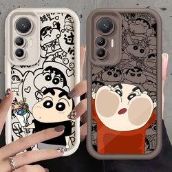 Crayon Shin Chan Cute Anime Eye Ladder For Xiaomi MI 14 12T 11 Lite Poco M3 X5 X4 F5 F4 F3 F2 GT Pro 5G Funda Phone Case