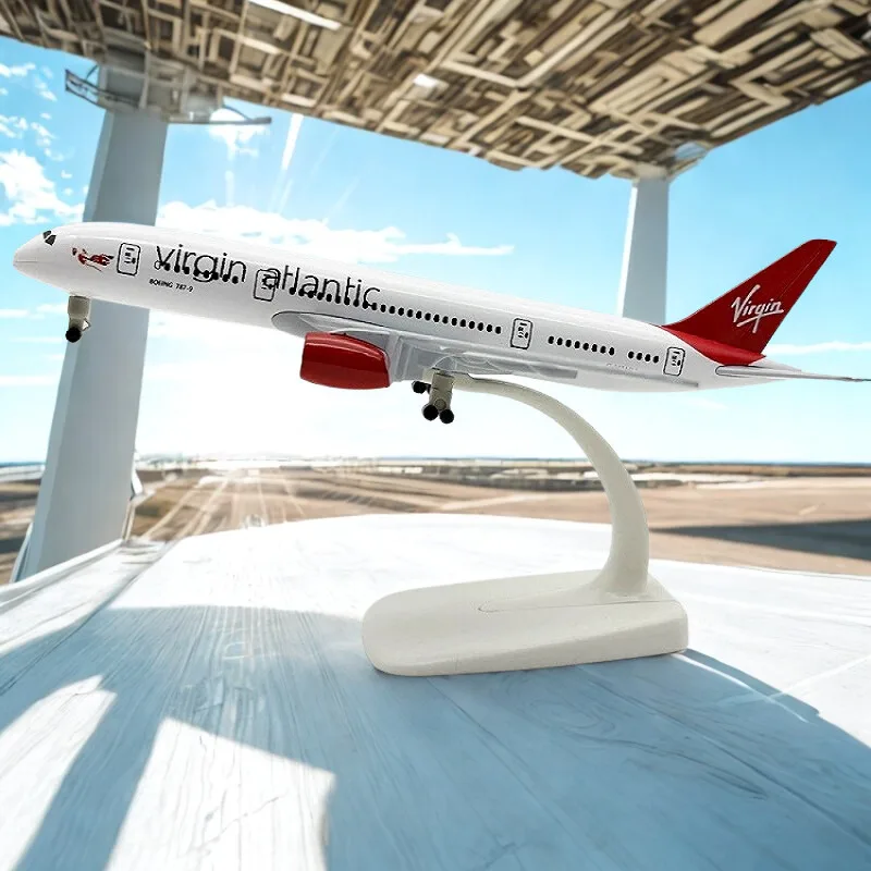 

20CM Virgin Atlantic B787 Aircraft Simulation Alloy Finished Souvenir Hobby Collection Toy Decoration Gift ﻿