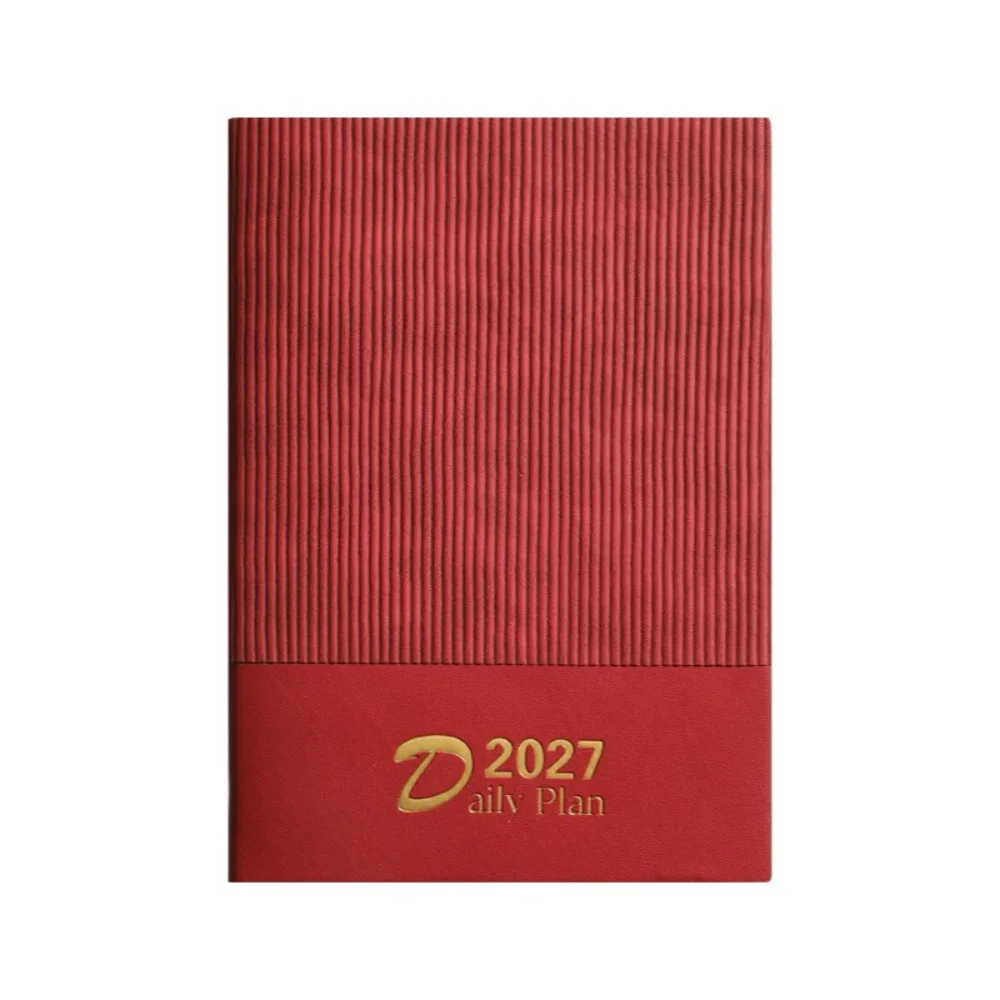 English 2027 Schedule Planner Notepad Wear-resistant Efficiency To-do List Notebook Thick Paper 12 Months