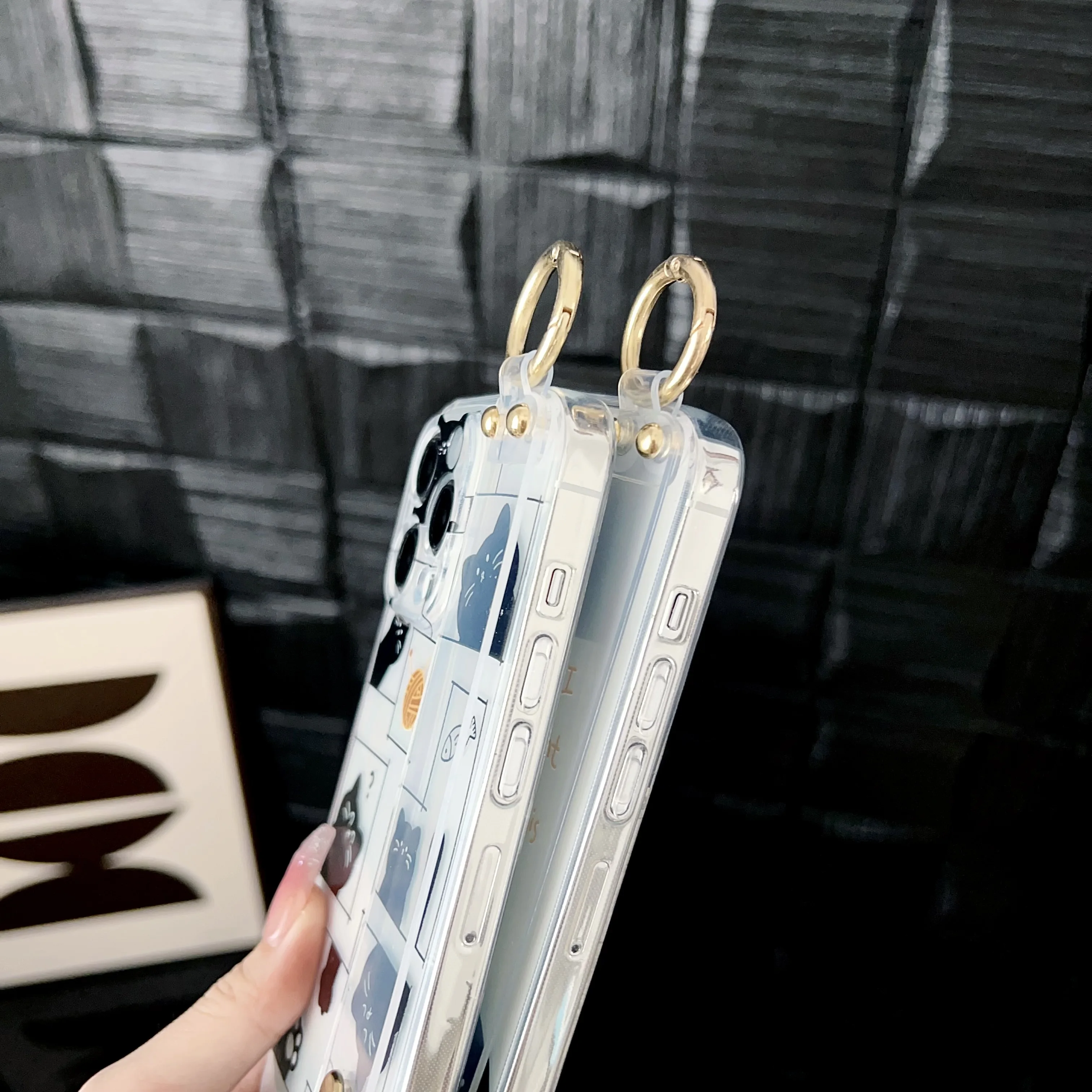 For Samsung Galaxy S8 S9 S10 S20 S21 S22 S23 S24 S25 S26 Note 8 9 10 20 Plus Ultra FE Edge little cat Case Wrist Strap view 6