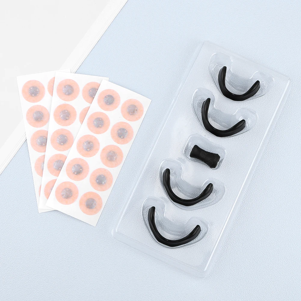 15 Pairs Magnetic Nasal Clip Improve Sleep Quality Stop Snoring Nasal Strips Reduce Snoring Breathing Intake Bands for Nighttime