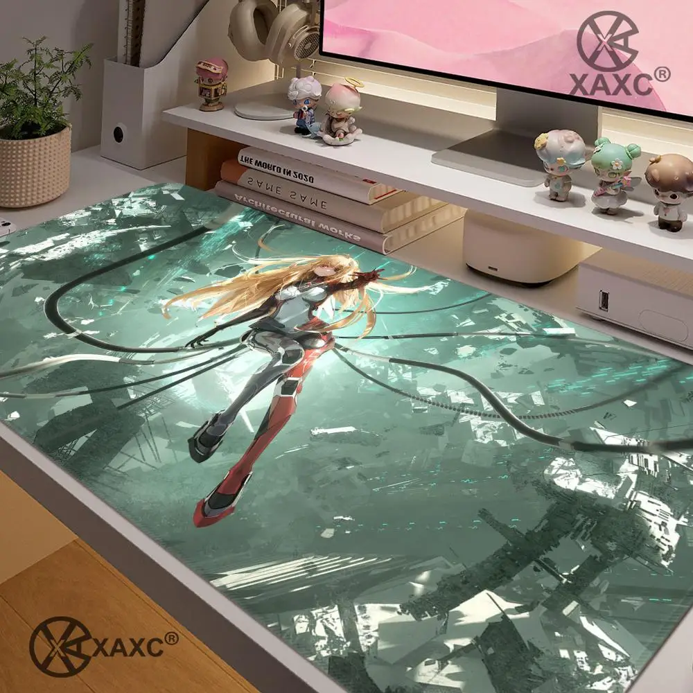 Anime Tower of Fantasy Mouse Pad Xxl Pc Gamer Cabinet Keyboard Rubber Desk Mat Gaming Accessories Computer Kawaii Mousepad Large