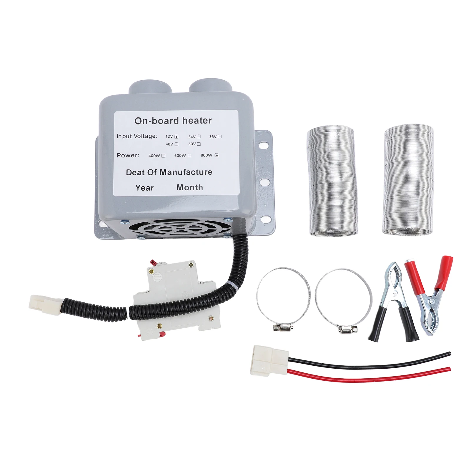 

Автомобильный обогреватель с 2 отверстиями, автомобильный обогреватель с 2 отверстиями, 12 В, 800 Вт, комплект размораживания, обогреватель, обогреватель для грузовика, такси, зима, низкий уровень шума