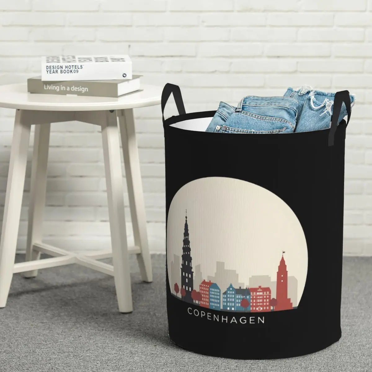 جامع الغسيل كوبنهاجن أيقونة السفر سلة الغسيل القابلة للطي منظم منزلي الأطفال سلة غسيل منظم منزلي #2