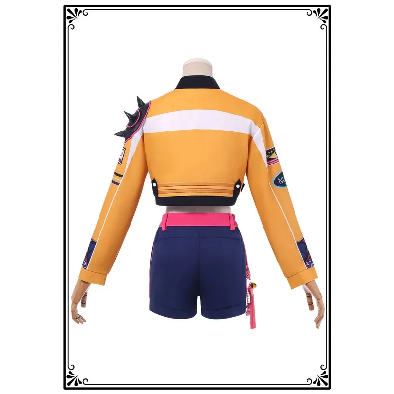 CSP1 en STOCK KPop Demon Hunters disfraz de Cosplay Rumi conjunto completo uniformes trajes de Cosplay Rumi HUNTR/X disfraz de Cosplay Rumi @ 1