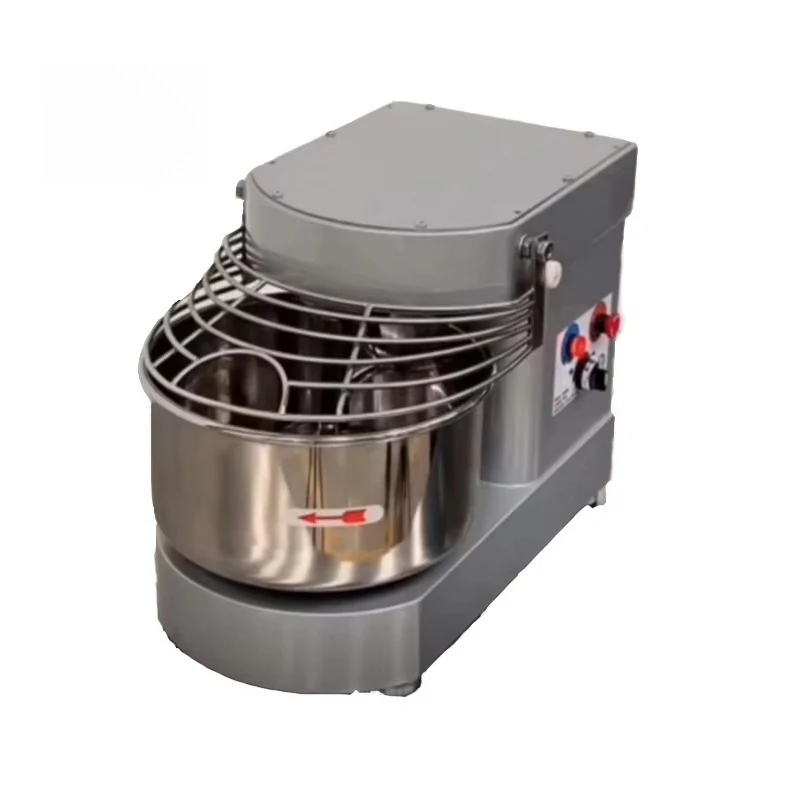 

Коммерческий высокоэффективный спиральный миксер для теста из нержавеющей стали, емкость 7 л, 3 кг, промышленный тестомес для хлебобулочных изделий для муки, хлеба