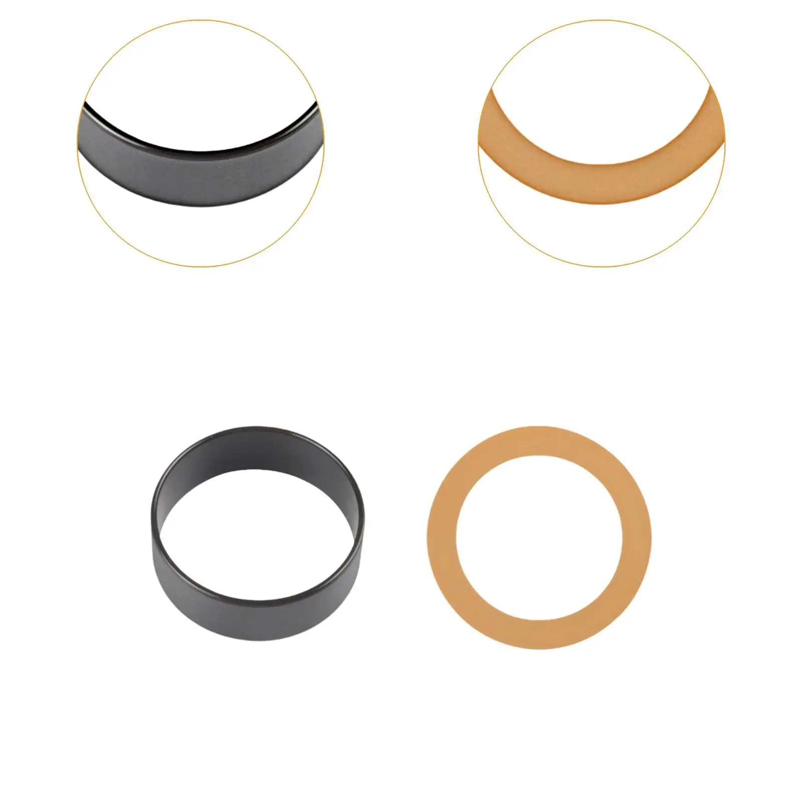Insulated Rubber Piston Ring Oil Free Air Compressor Cylinder Sleeve for Pump Maintenance