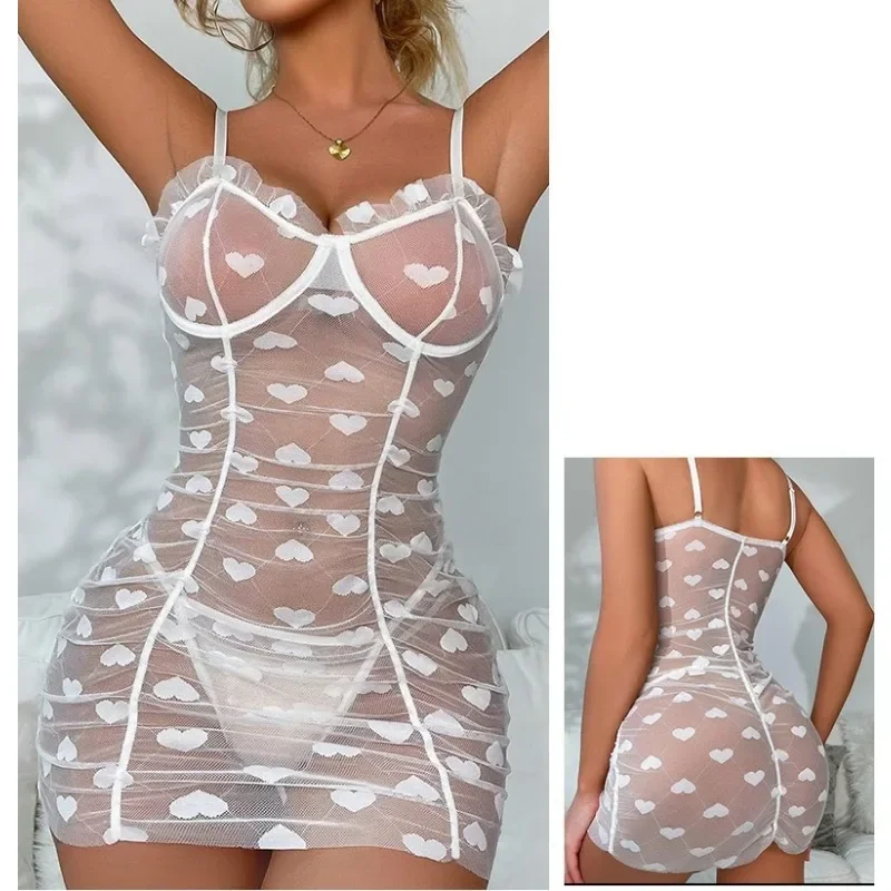 Sexy Lace Pajamas See-through Dress Hot Underwear Women Ethical Toys Wedding Porn Evening Erotic Products Lingerie 18 Sex Shop