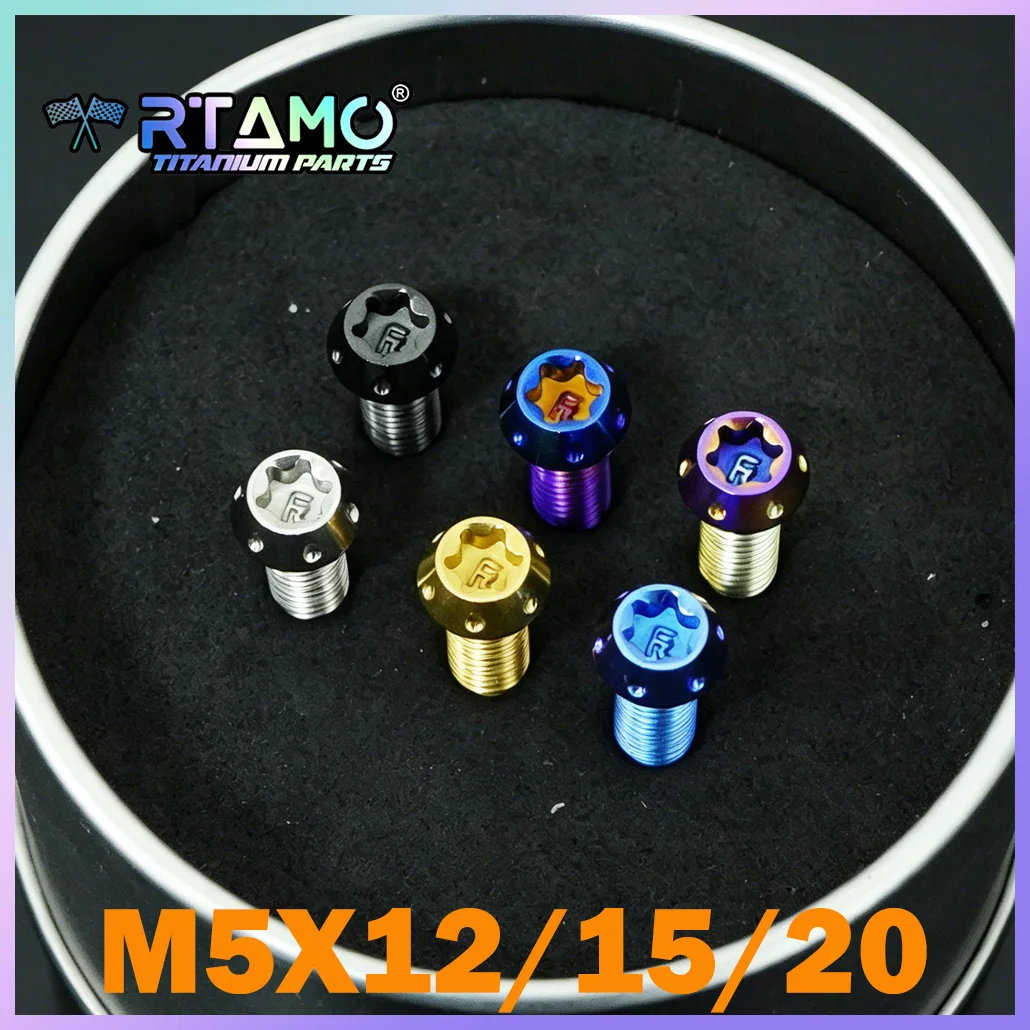 

RTAMO Gr5 Titanium Steering Wheel Base Screws M5X12/15/20mm for MoMo NARDI Car Modification Bolts