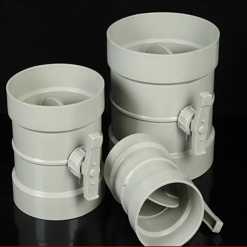 PVC Manual Air Volume Damper, Round Air Duct Regulating Switch Valve for Ventilation Flexible Pipe