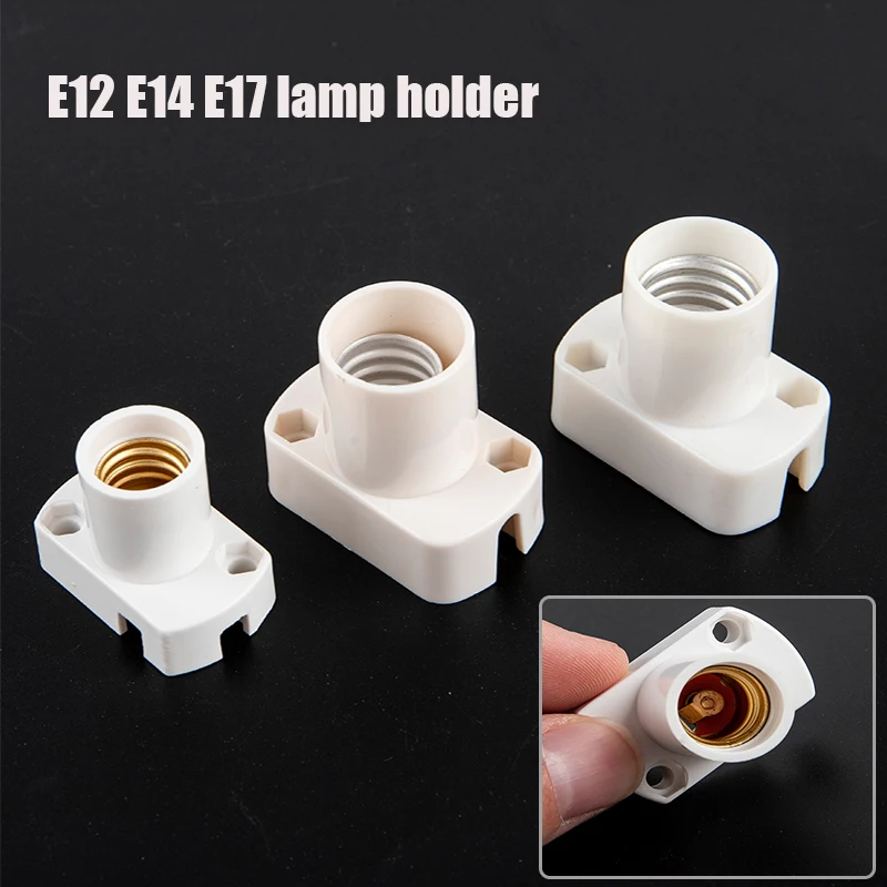 Hot sale 1Pcs Mini Screw Lamp Base E12 E14 E17 Lamp holder Light Bulb Socket Holder Adapter