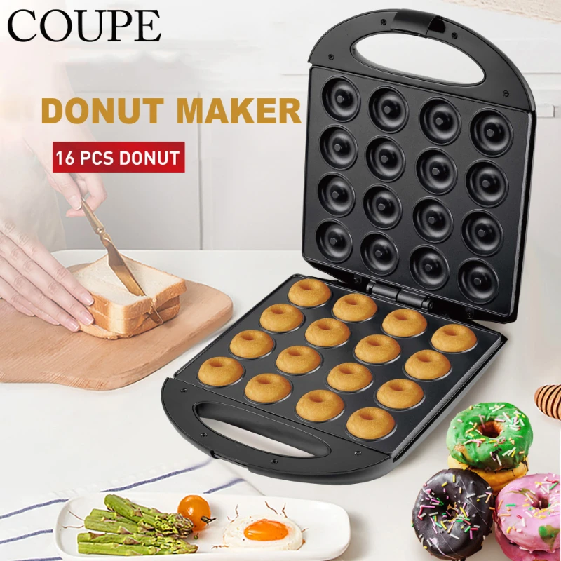 Donut Maker 1PC Cake Maker 16 Holes Round Cake Home Breakfast Maker Kids Homemade Snacks Cooking Appliances