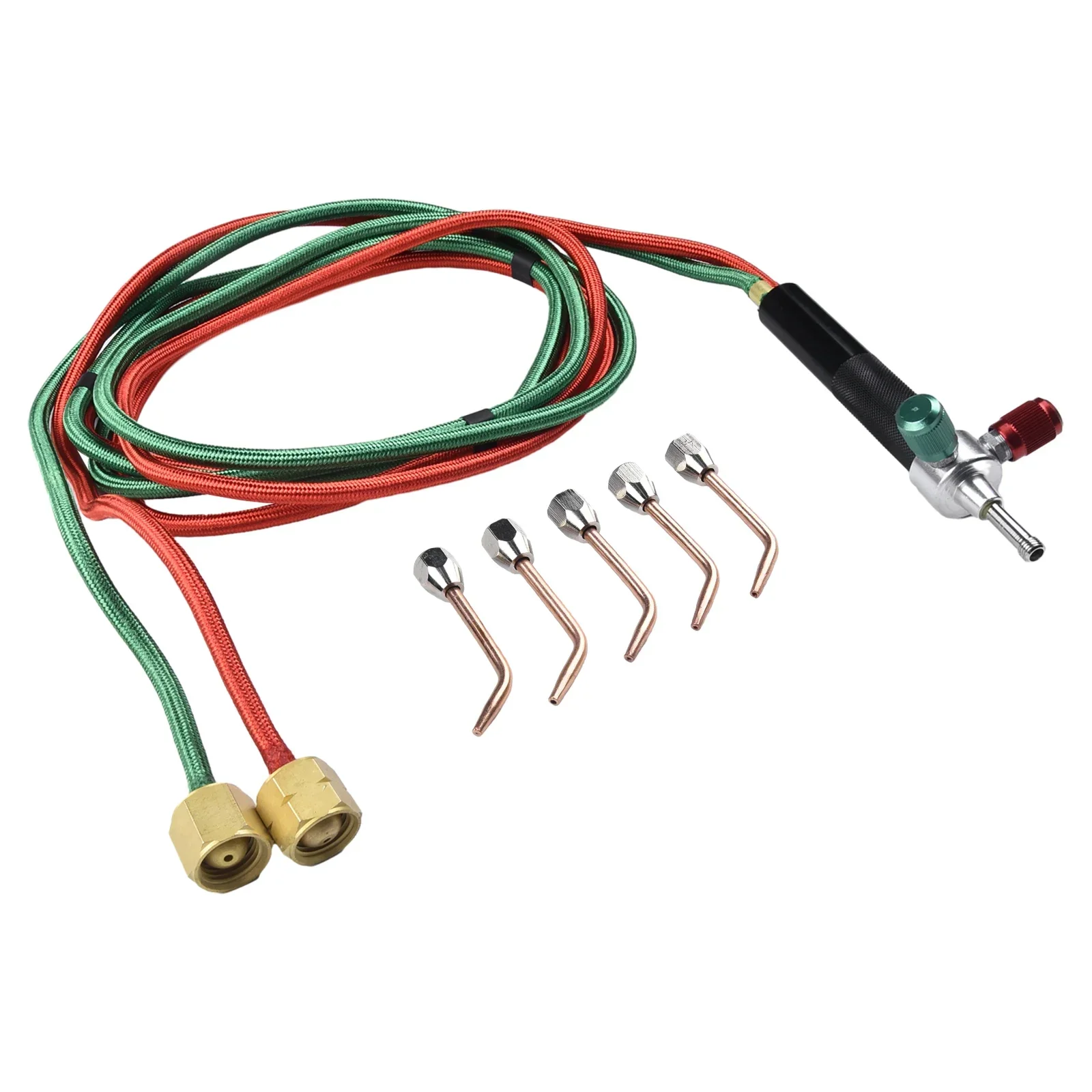 Imagem -03 - Mini Kit de Tocha de Acetileno Oxigênio Corte de Soldagem a Gás Ferramenta de Soldador Mais Bicos Reparo e Fabricação Eletrônica