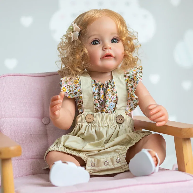 

55 СМ Силиконовая кукла для всего тела Reborn Sue-Sue Princess Girl Ручная роспись 3D-кожа с видимыми венами Boneca Bebe Reborn Dolls