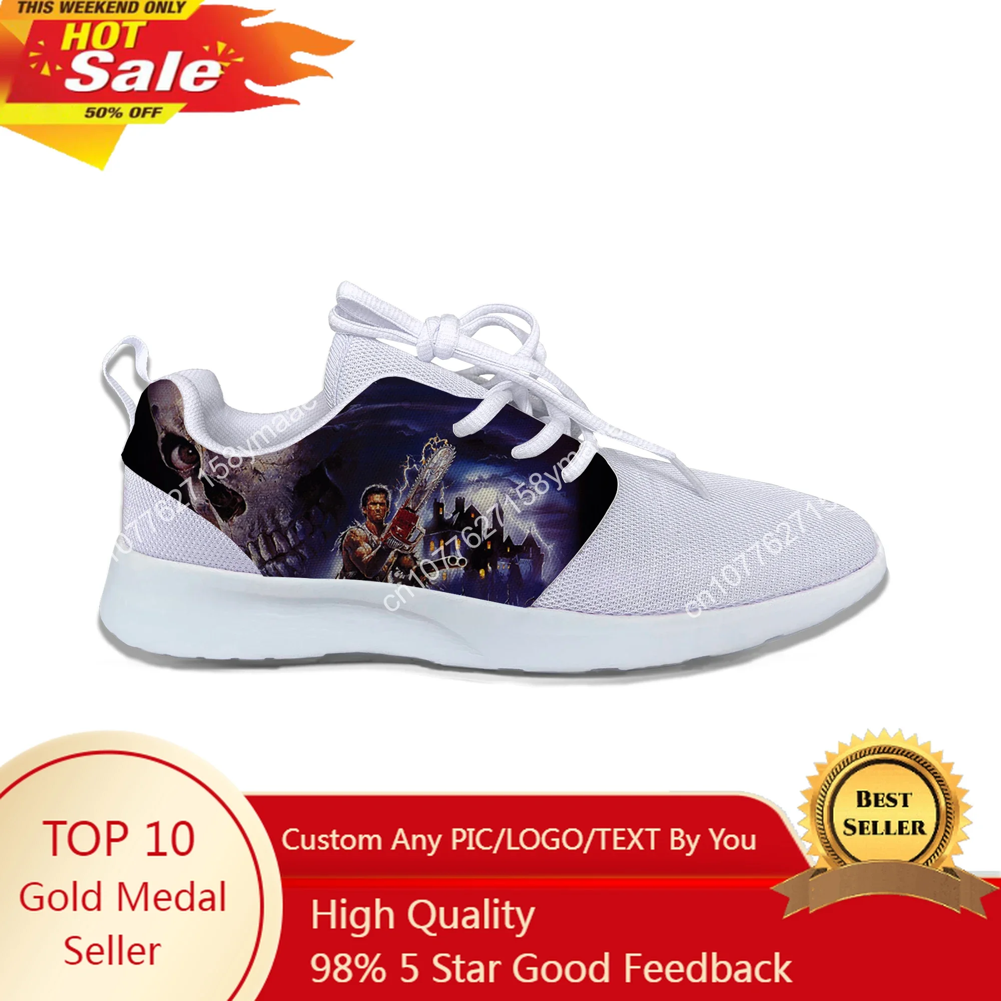 

Hot New Cool Men Women Fashion The Evil Dead Shoes Lightweight Leisure Running Shoes Breathable Sports Shoes Classic Sneakers