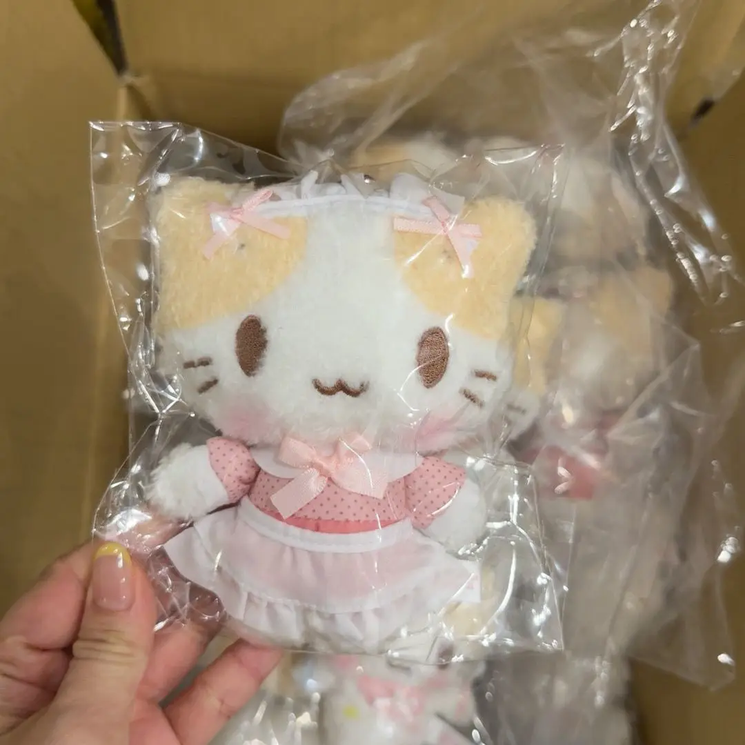 Kawaii Marshmallow Cat Dessert Series Cook Toy Keychain Cartoon Fuzzy Masyumaro Fuwafuwa Nyanko Doll Toy Pendant Decoration Gift