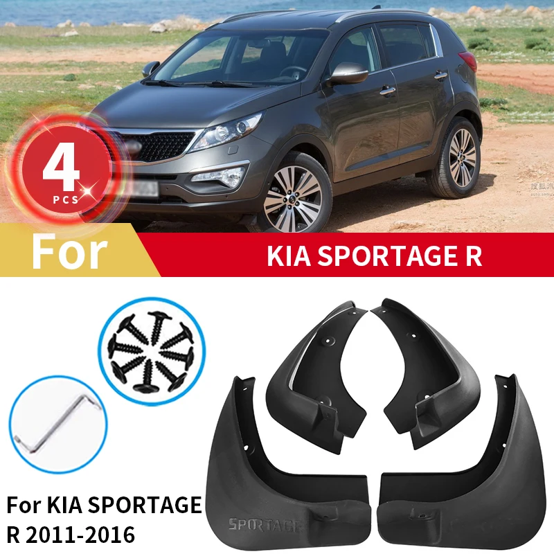 Mudguards For Sportage R 2011 2012 2013 2014 2015 2016 Rear Wheel Mud Flaps Car Accessories Splash Guards Mud Fenders Mudflaps