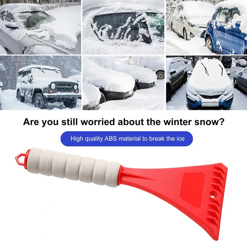 

Car Snow Shovel Eva Handle Snow Shovel Heavy-duty Car Ice Scraper with Hangable Anti-slip Handle Multifunctional for Windshield